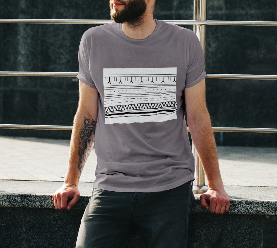 EDA Inuit Tattoo Design Uni-sex Tee