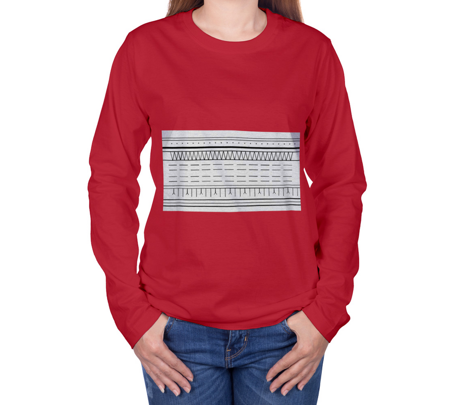 EDA Inuit Tattoo Design Long Sleeve - Red